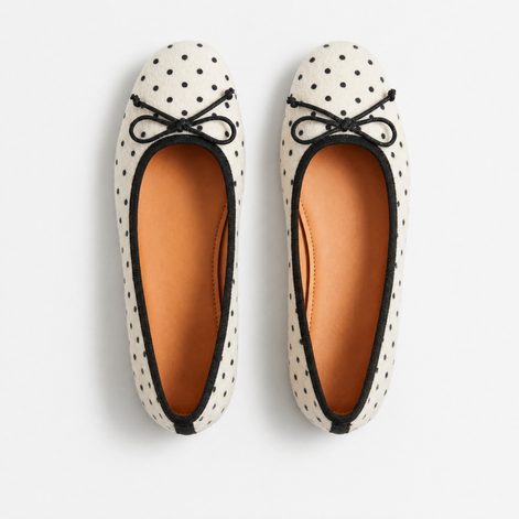 Ballerina Pois, vue de dessus