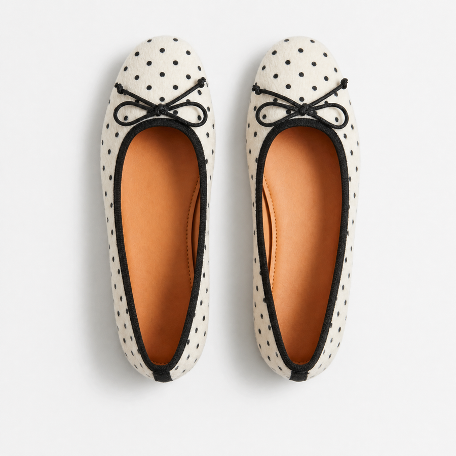 Ballerina Pois, vue de dessus